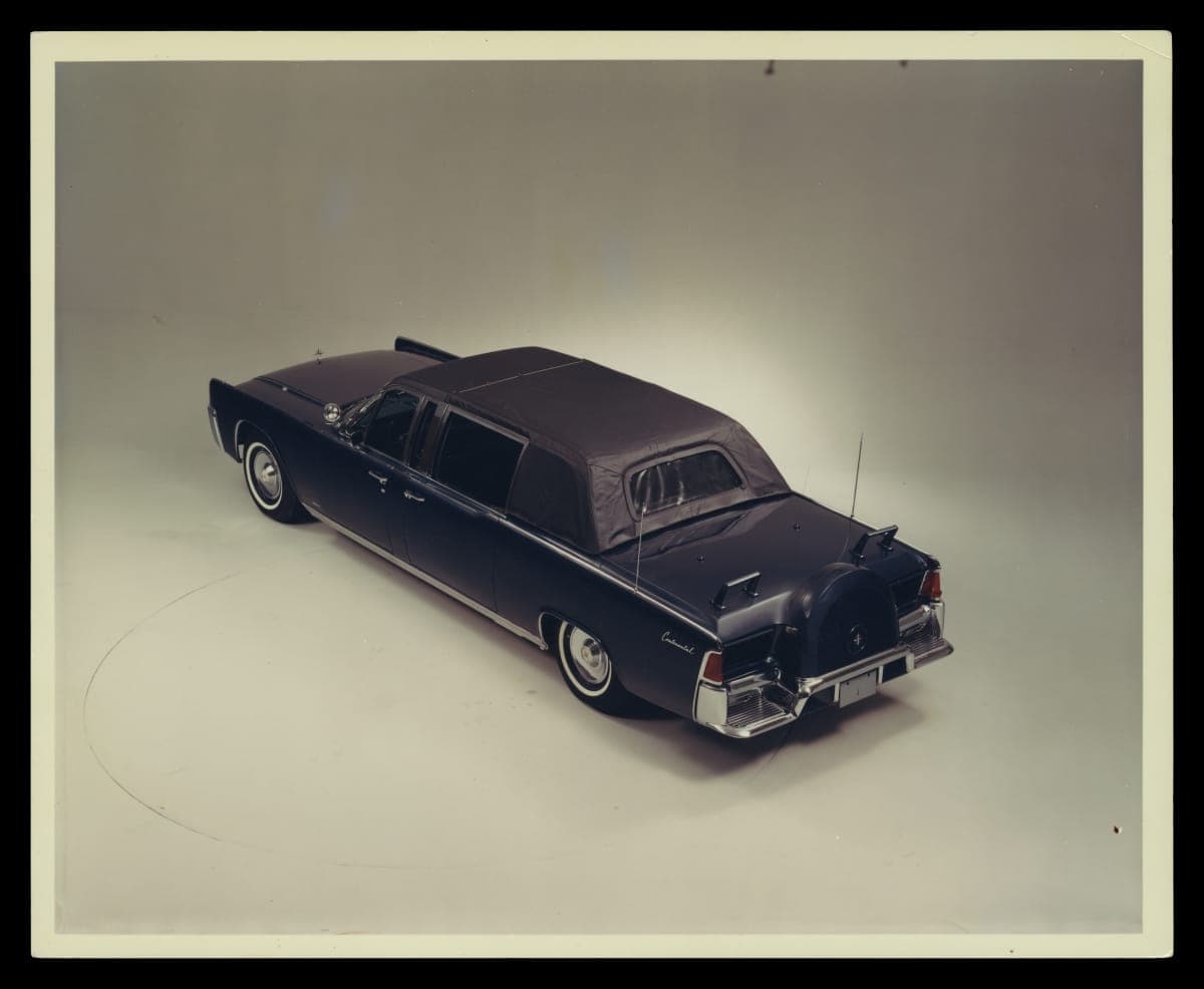 1961 Lincoln Continental Presidential Limousine after "Quick Fix," 1964