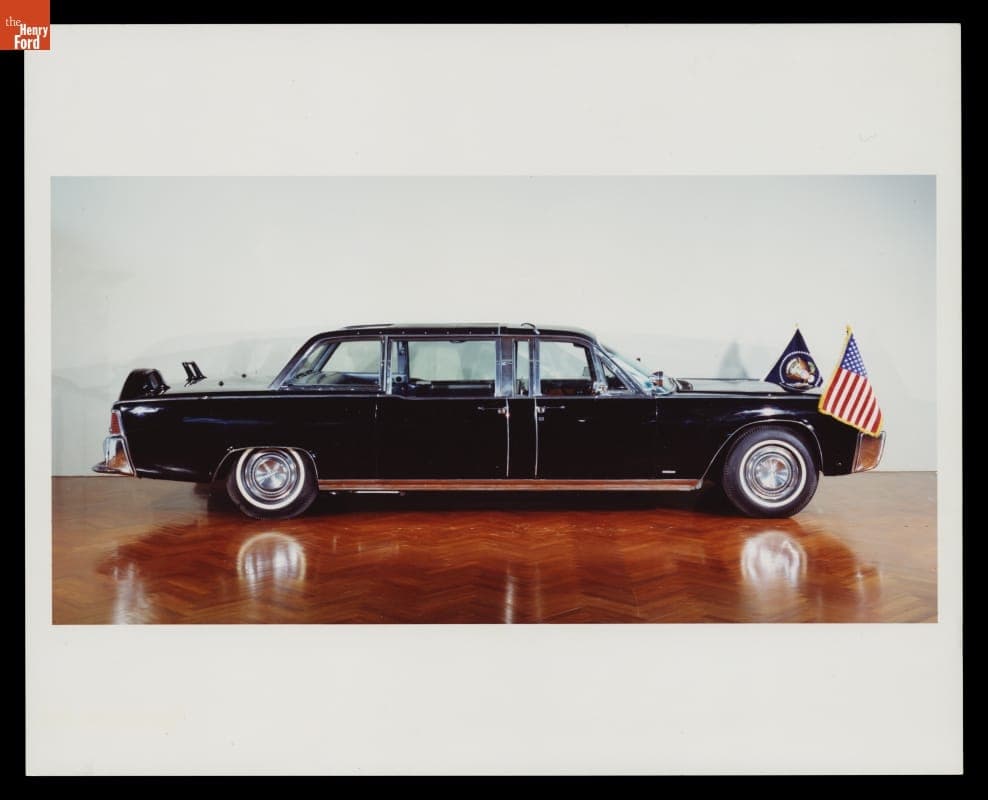 1961 Lincoln Continental Presidential Limousine on Exhibit in Henry Ford Museum, 1981