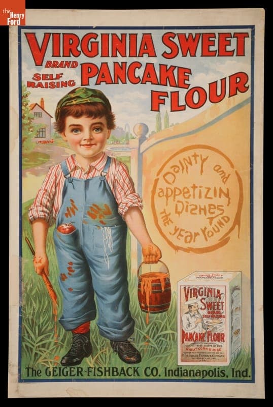 Advertising Poster, "Virginia Sweet Brand Self-Raising Pancake Flour," 1912-1917
