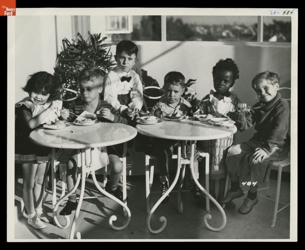 "Our Gang" Actors at the Ford Exhibition Building Lounge, California Pacific International Exposition, 1935