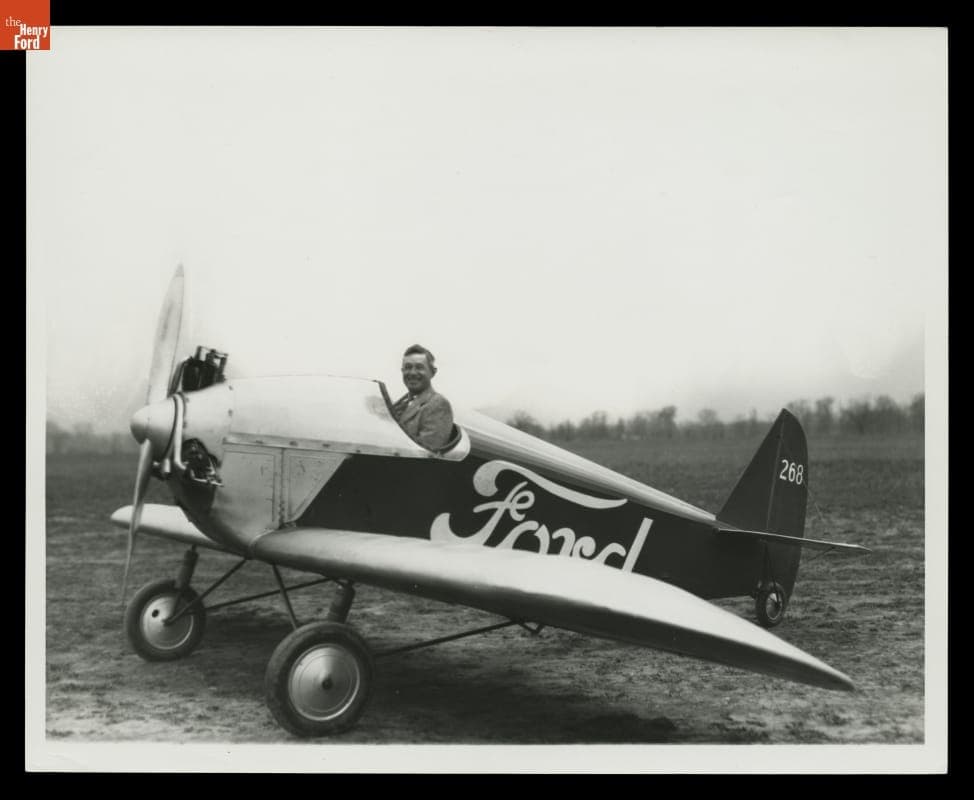 Will Rogers in Ford Flivver Airplane #1, 1927