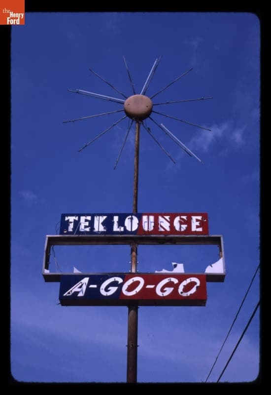 Tek Lounge A-Go-Go Sign, Shreveport, Louisiana, 1982