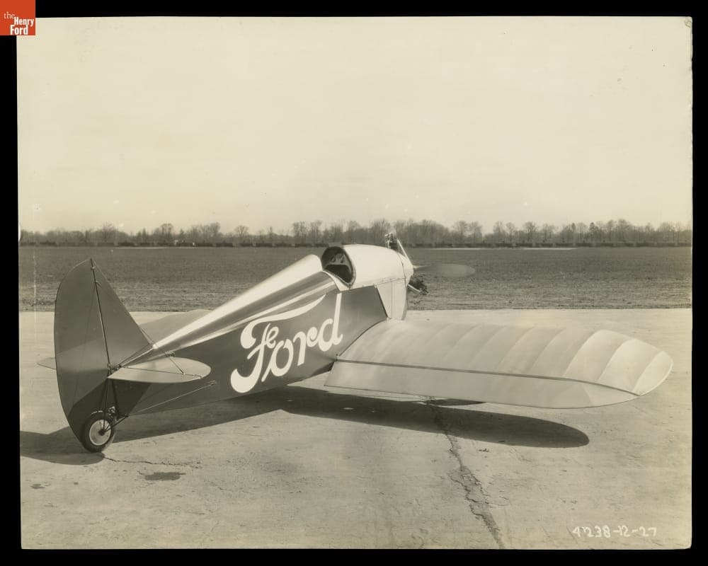 Ford Flivver Airplane #1 at Ford Airport, April 12, 1927