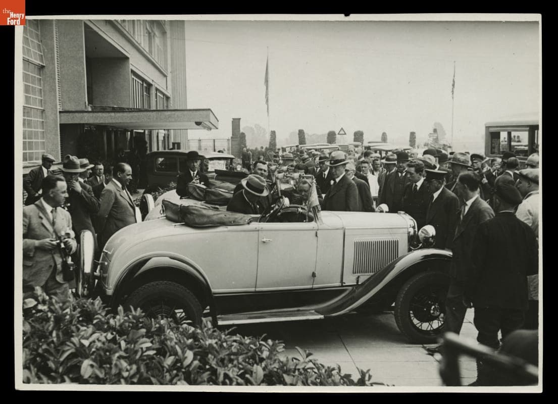 Visitors at Opening of Ford Motor Company's Cologne, Germany Plant, 1931