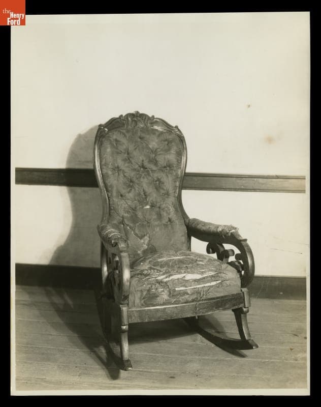 The Abraham Lincoln Chair after Shipment to Greenfield Village, January 1930