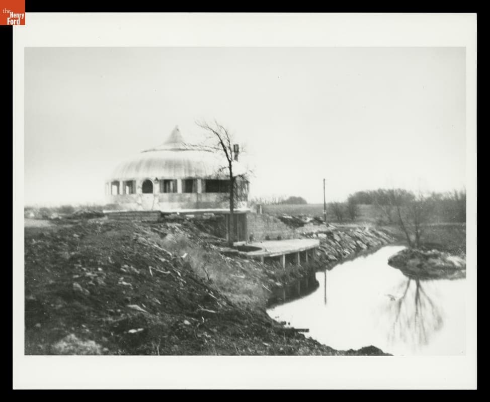 Dymaxion House at its 1948-1991 Site, near Andover, Kansas