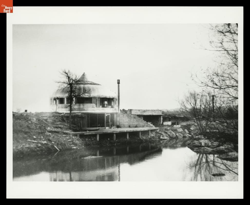 Dymaxion House at its 1948-1991 Site, near Andover, Kansas