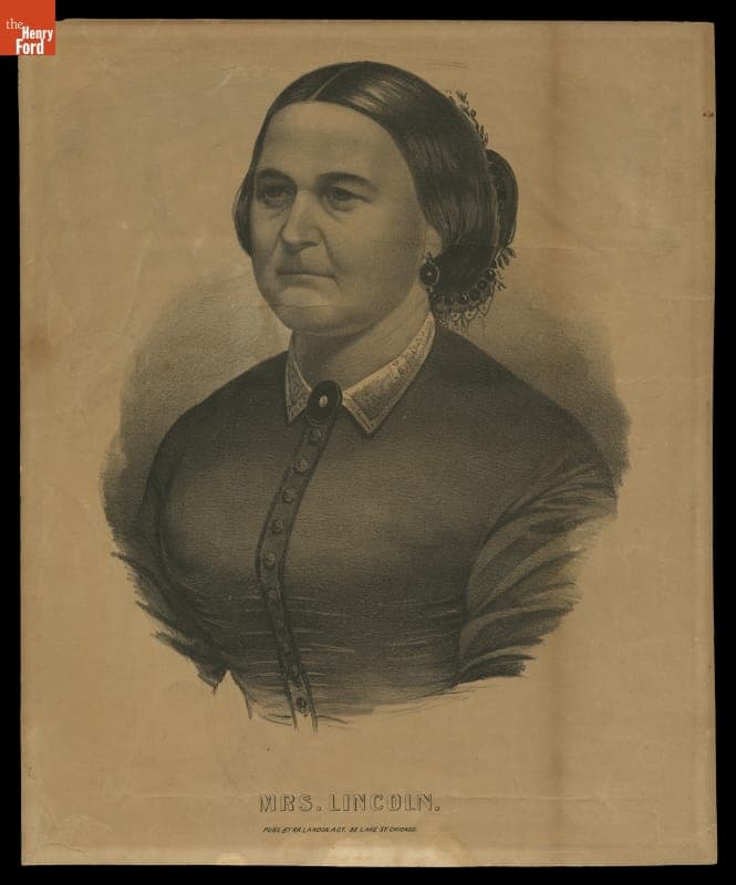 Lithograph "Mrs. Lincoln," circa 1862