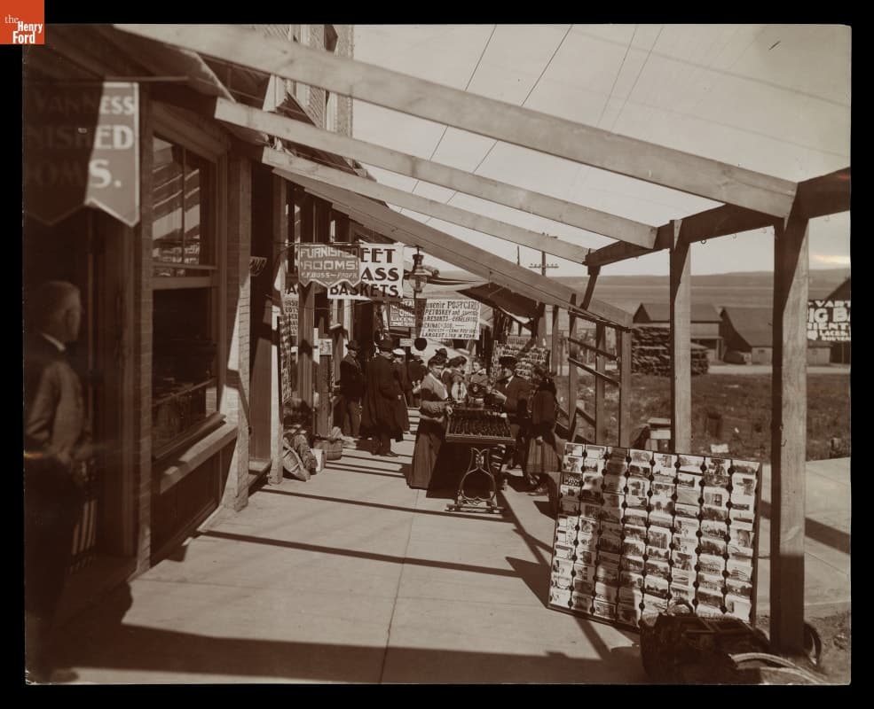 Postcard and Souvenir Shops on the Midway, Petoskey, Michigan, circa 1906