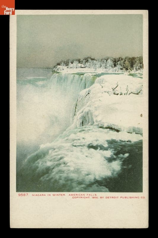 "Niagara In Winter, American Falls," 1906