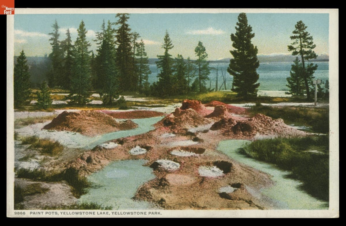 Paint Pots, Yellowstone Lake, Yellowstone Park, 1905-1906