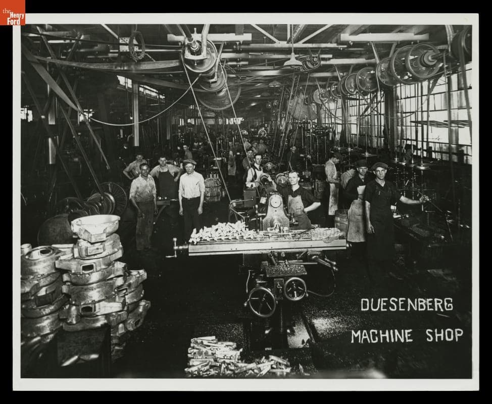 Machine Shop at Duesenberg Factory, 1930-1937
