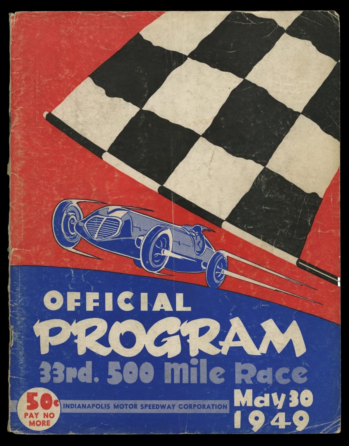 Official Program of the 33rd Indianapolis 500 Mile Race, May 30, 1949