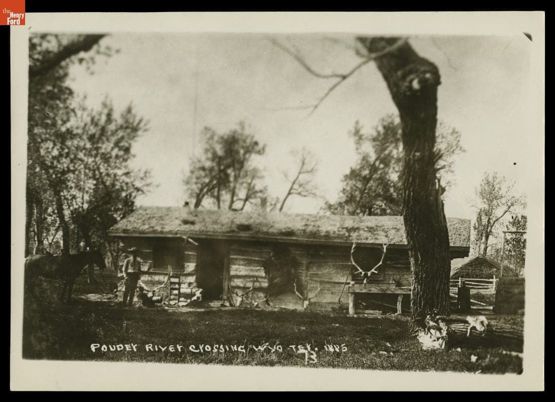 House at the Powder River Crossing, Wyoming Territory, 1885