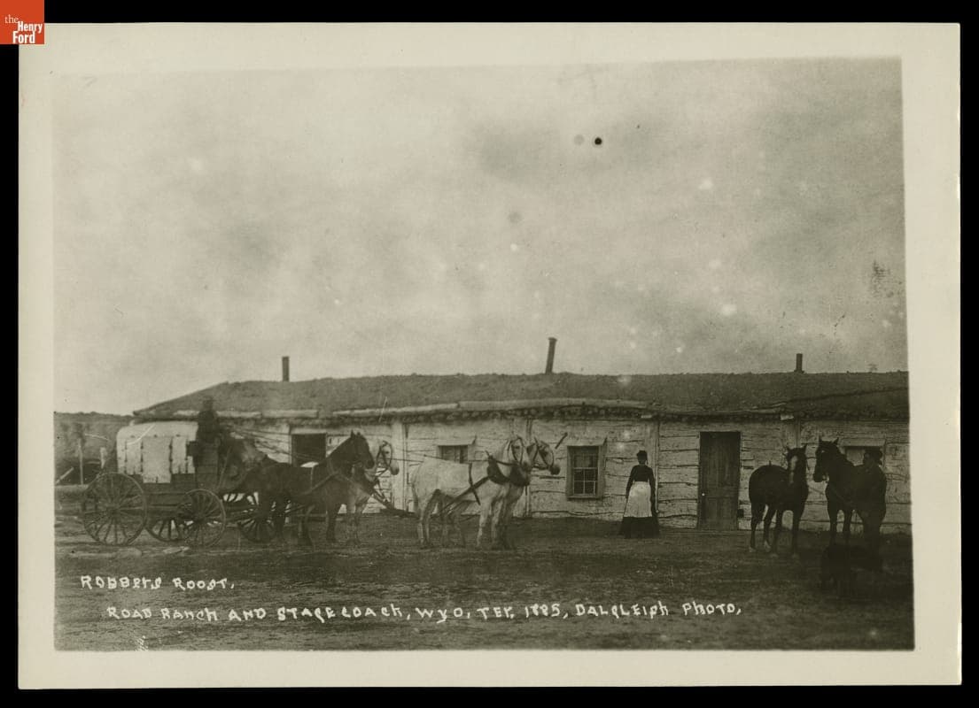 Robbers Roost Road Ranch and Stagecoach Station, Wyoming Territory, 1885