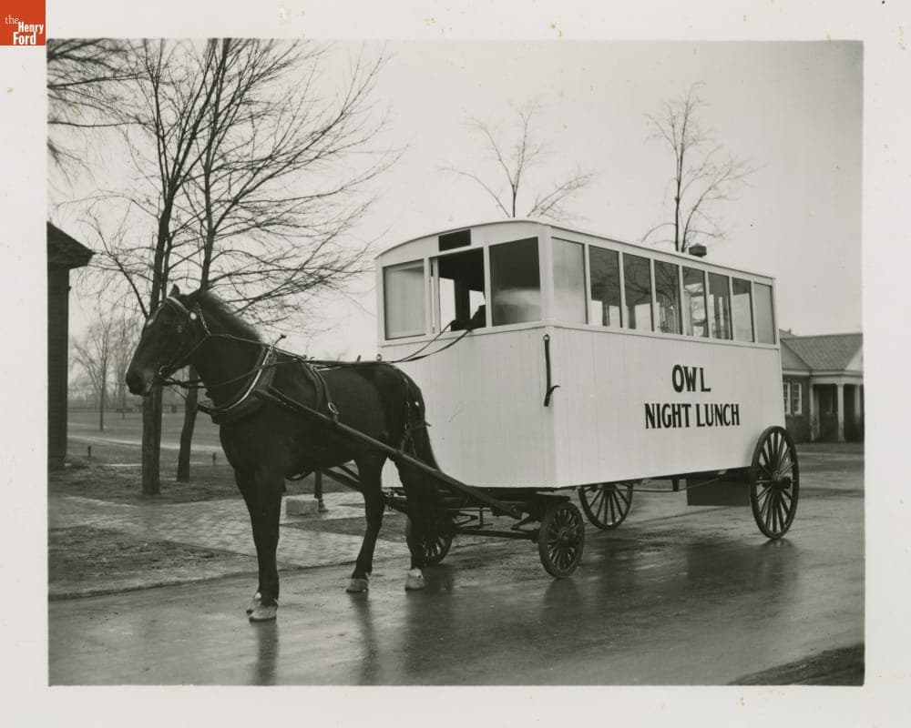 Owl Night Lunch Wagon in Greenfield Village, 1938