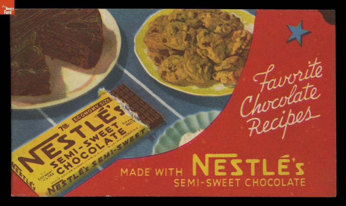 Recipe Booklet, "Favorite Chocolate Recipes made with Nestle's Semi-Sweet Chocolate," 1940