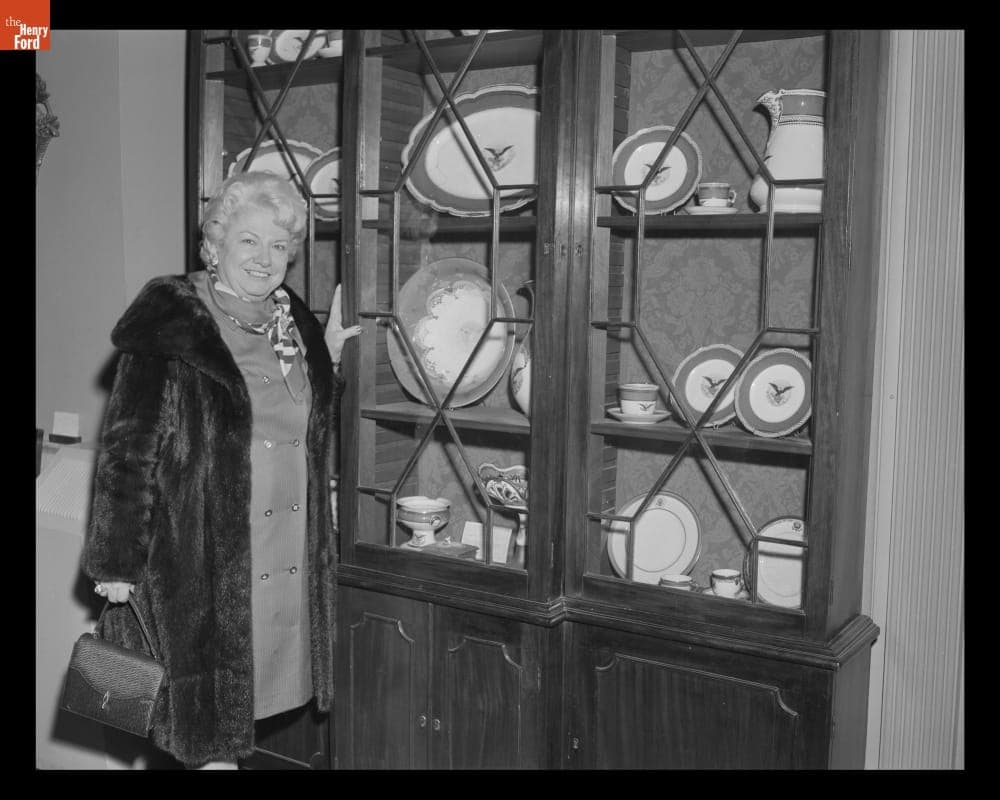 Liz Carpenter Visiting Henry Ford Museum, March 1971
