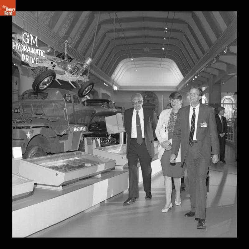 Representative John Dingell and Attorney General Janet Reno in Henry Ford Museum, May 23, 1994