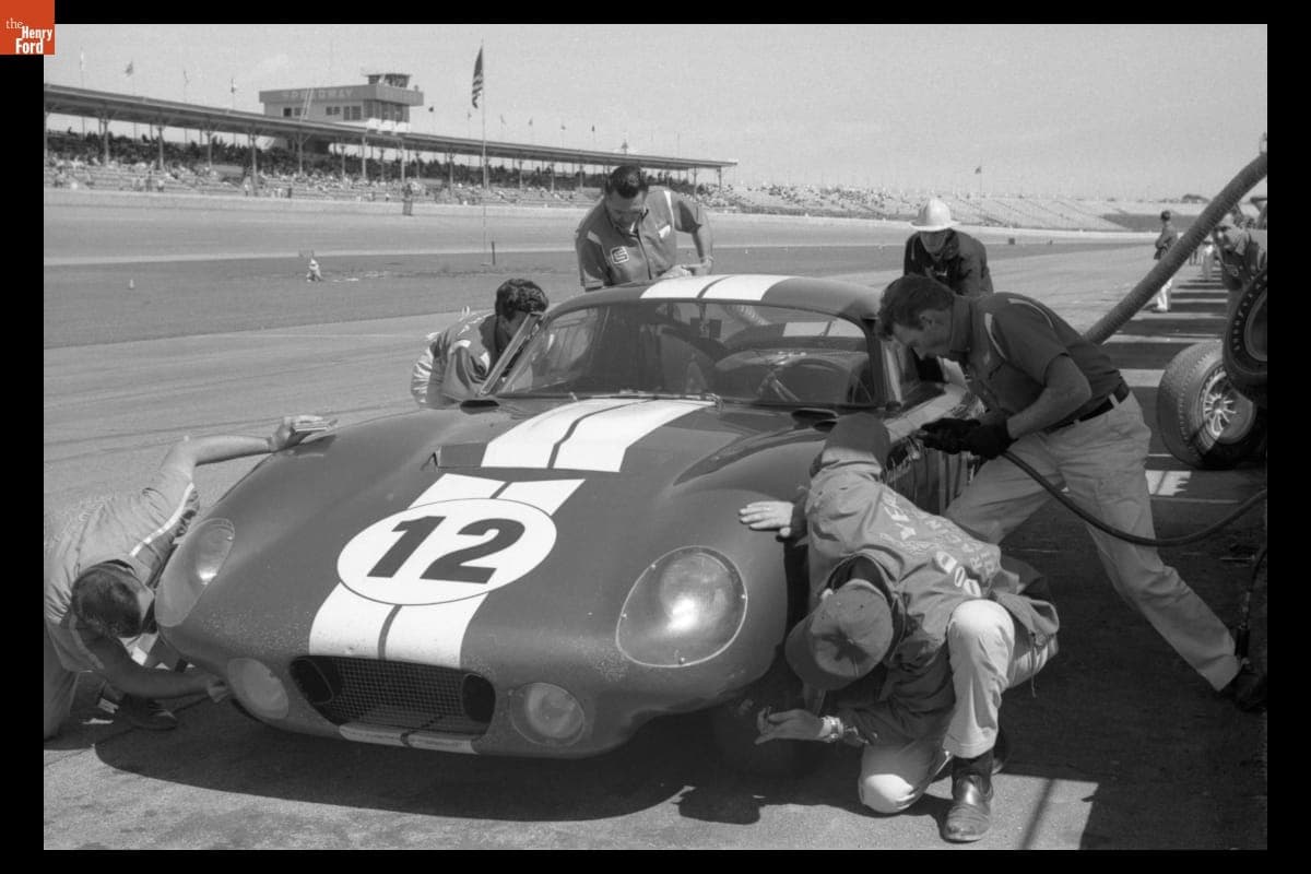 Shelby Cobra Daytona Coupe Driven by Bob Johnson and Tom Payne at the Daytona Continental 2000 km Race, February 1965
