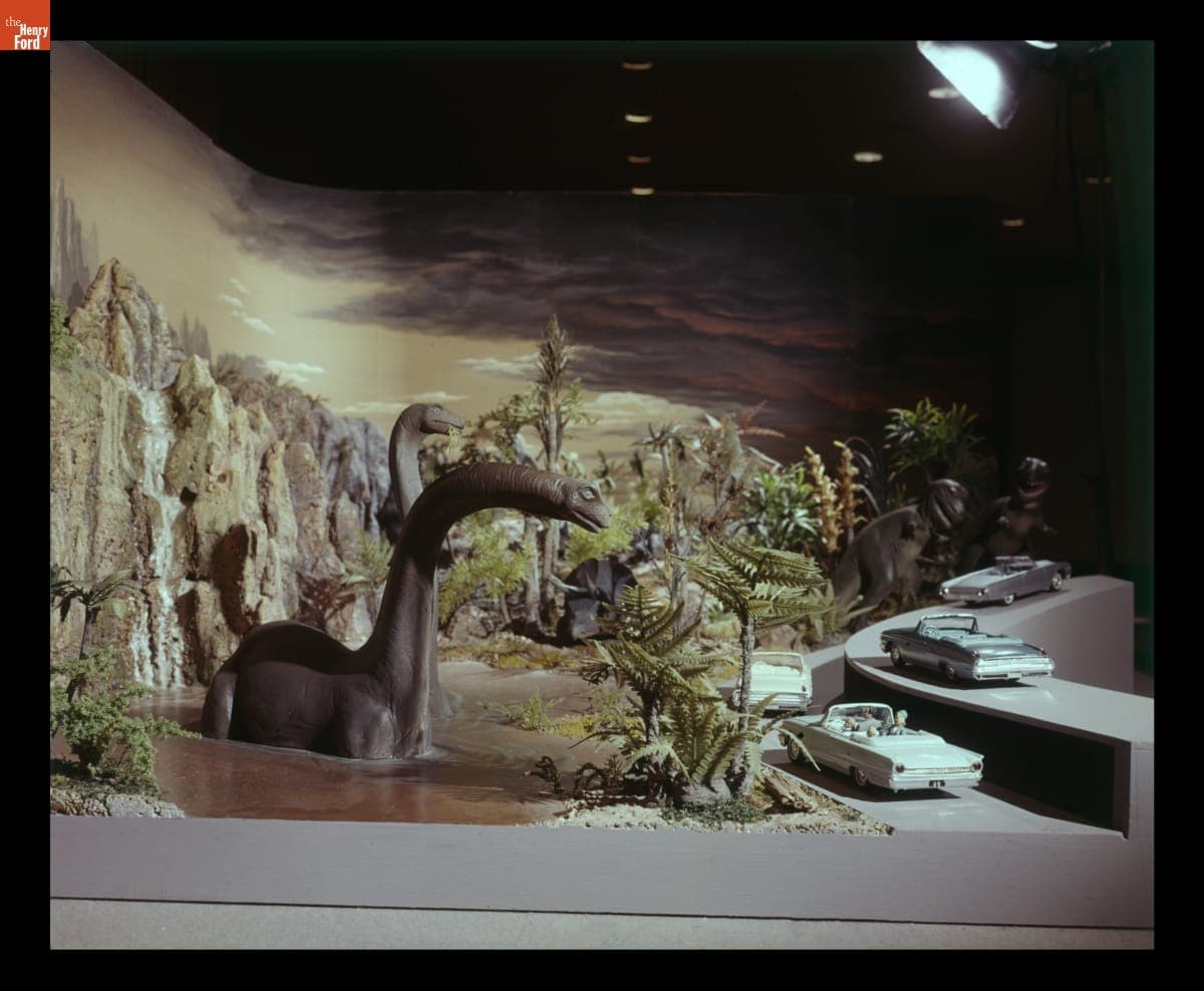 Model of Primeval Earth Diorama in the Magic Skyway Ride, Ford Pavilion, 1964-1965 New York World's Fair
