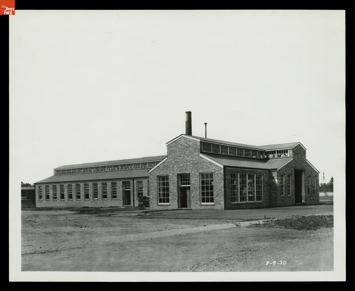 Armington and Sims Machine Shop in Greenfield Village, July 1930