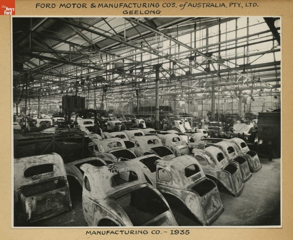 Ford Motor & Manufacturing Companies of Australia, Geelong, Victoria, 1935