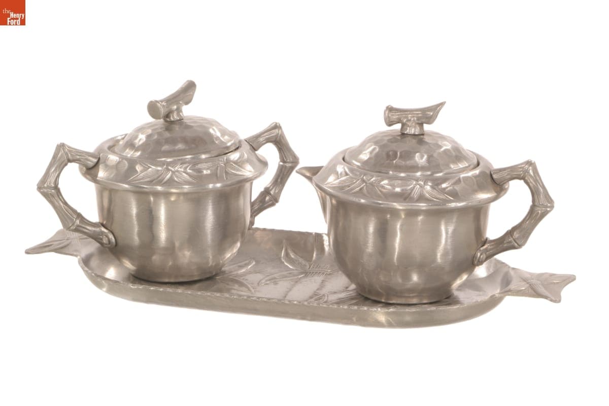 Everlast "Bali Bamboo" Sugar and Creamer Set, 1948-1959