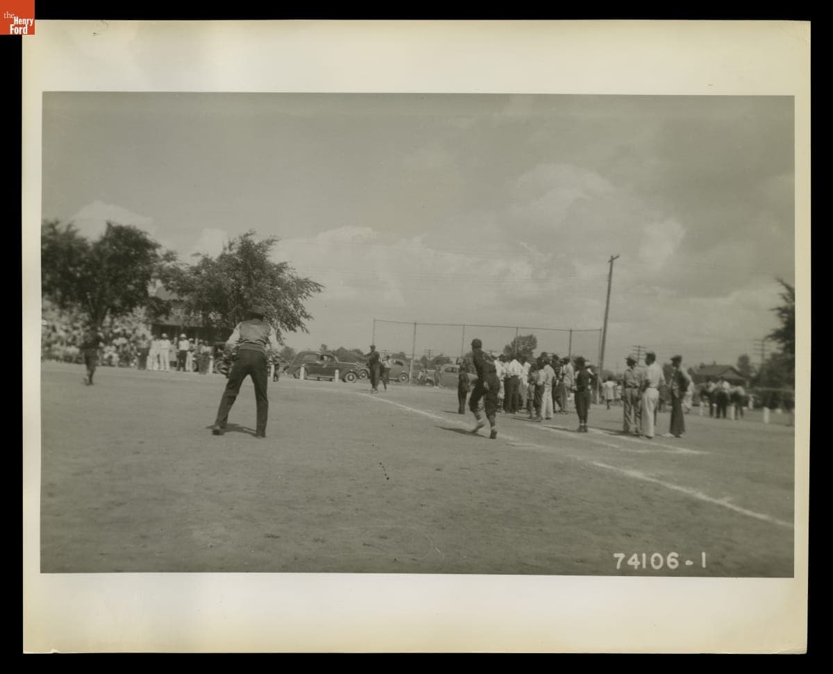 Baseball Game in Inkster, Michigan, July 4, 1940