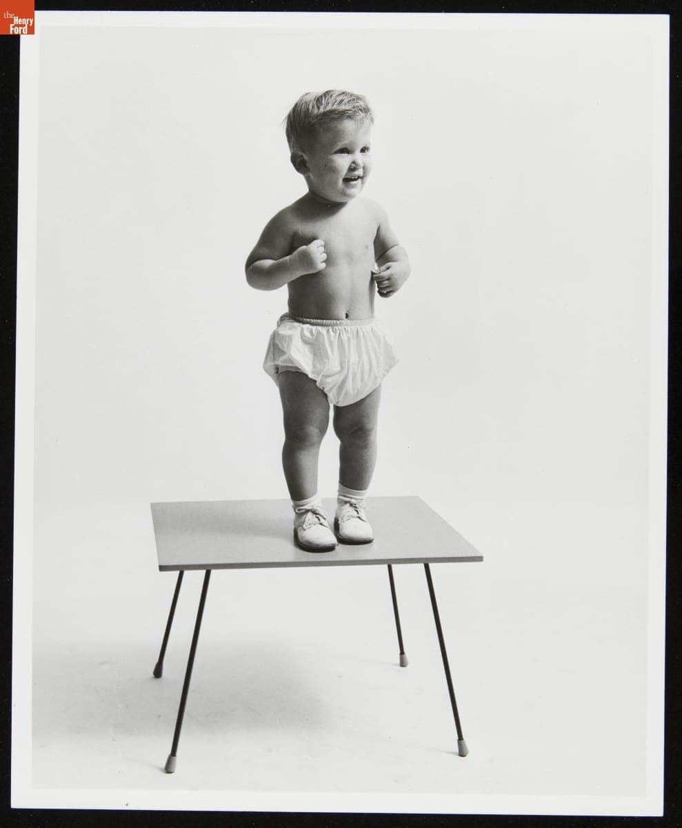 Child Standing on a Table Made by Fun-Iture Co., circa 1960