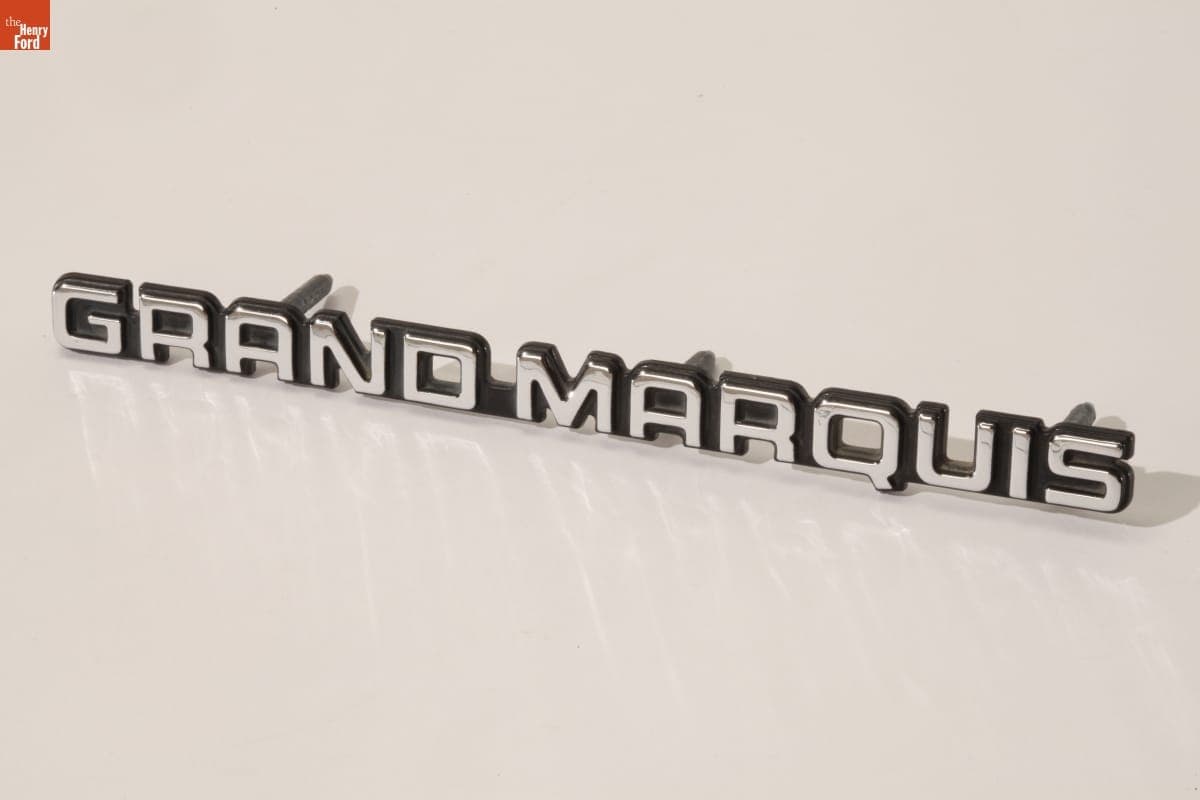 Mercury Grand Marquis Nameplate, 1980-1990