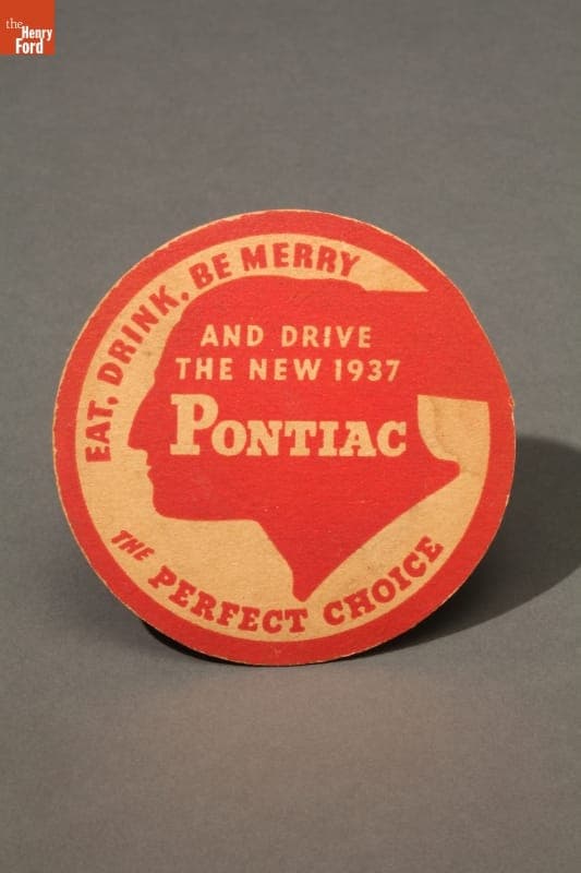 Pontiac "The Perfect Choice" Coaster, 1937