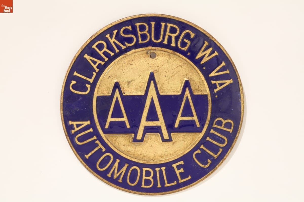 West Virginia Automobile Club, Clarksburg, Badge, 1915-1935