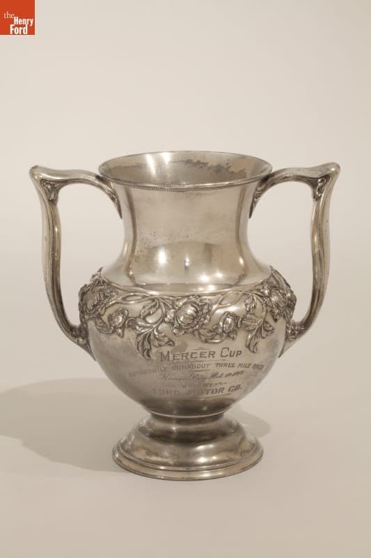 Mercer Cup Automobile Racing Trophy Won by a Ford, 1907