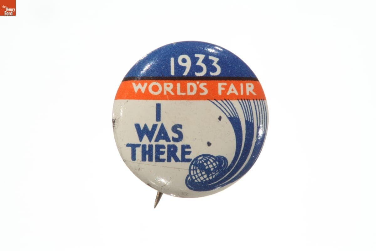 Century of Progress International Exposition Souvenir Button, 1933
