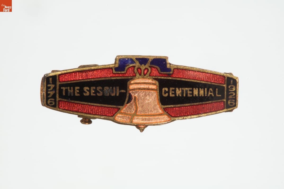 Sesqui-Centennial International Exposition Souvenir Tie Clasp, 1926