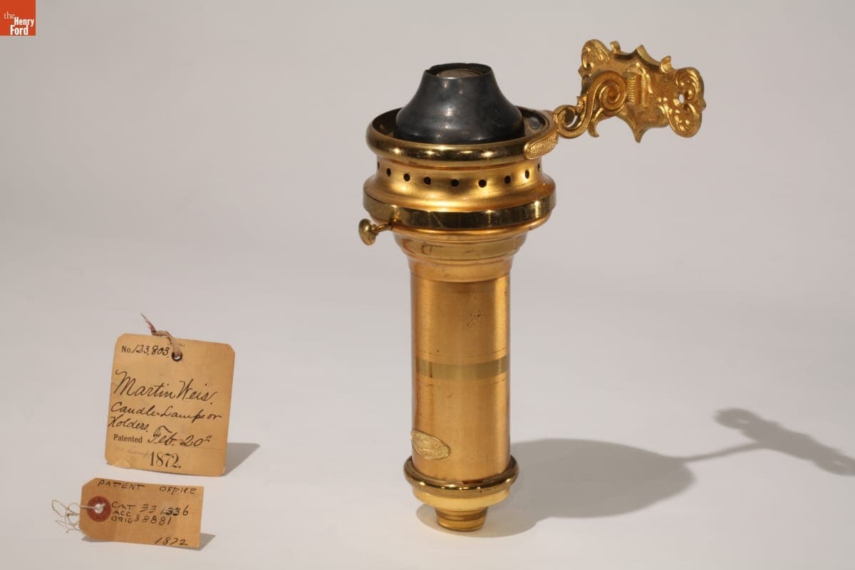 Patent Model of Candle Lamp, 1872