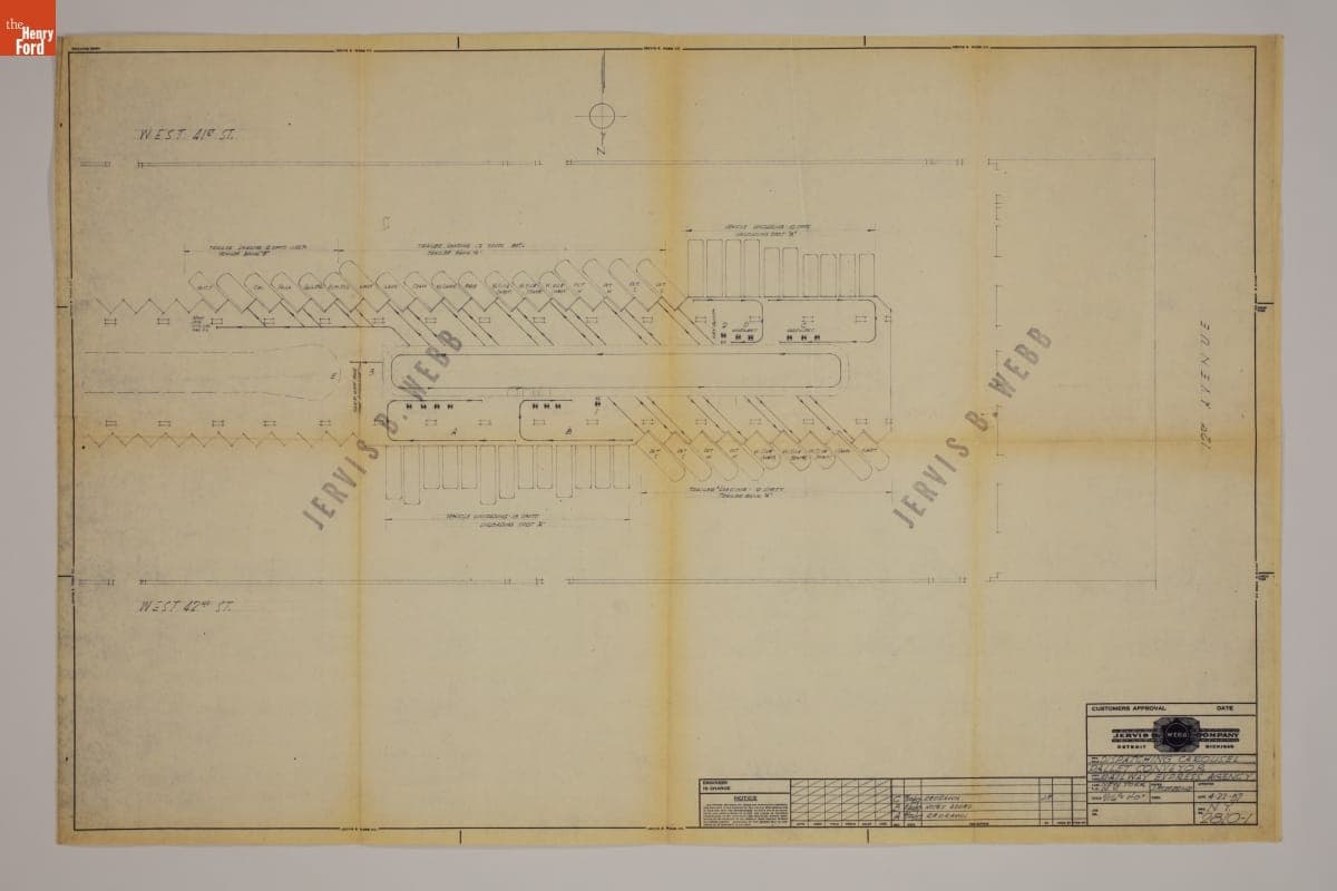 Dispatching Carousel Pallet Conveyor, 1957