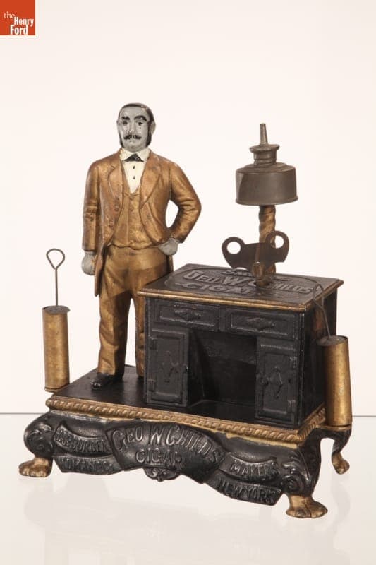 Cigar Lighter & Cutter, "Smoke George W. Childs Cigars," circa 1877