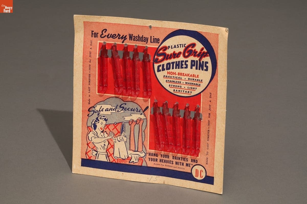 Sure Grip Clothes Pins, circa 1945