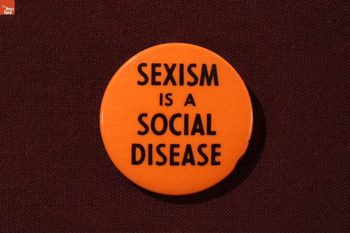 Button, "Sexism is a Social Disease," 1974