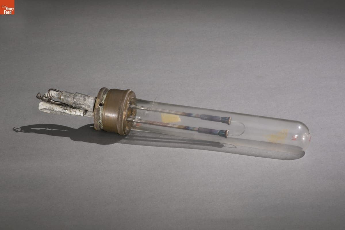 Carbon Bow Electric Lamp Made by William E. Sawyer, 1880