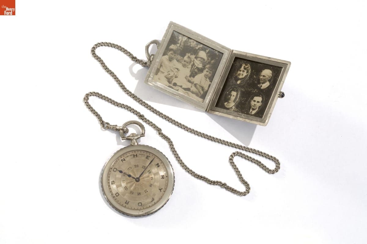 Pocket Watch and Locket, Belonging to Henry Ford, 1928
