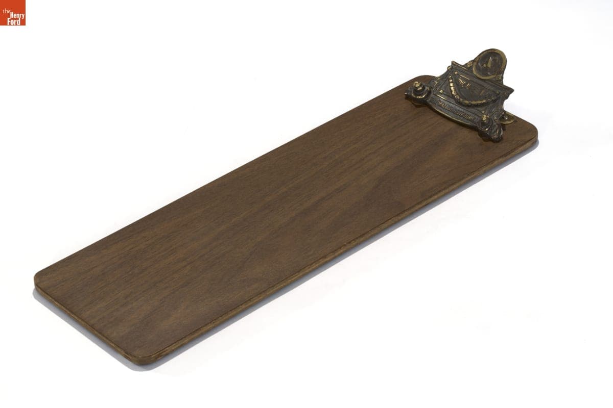 Dow Jones Wire Service Report Clipboard, circa 1940