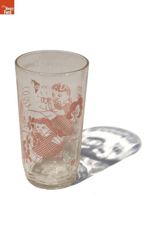 "Wizard of Oz" Dorothy Drinking Glass, 1950-1960