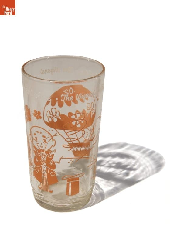 "Wizard of Oz" Wizard Drinking Glass, 1950-1960