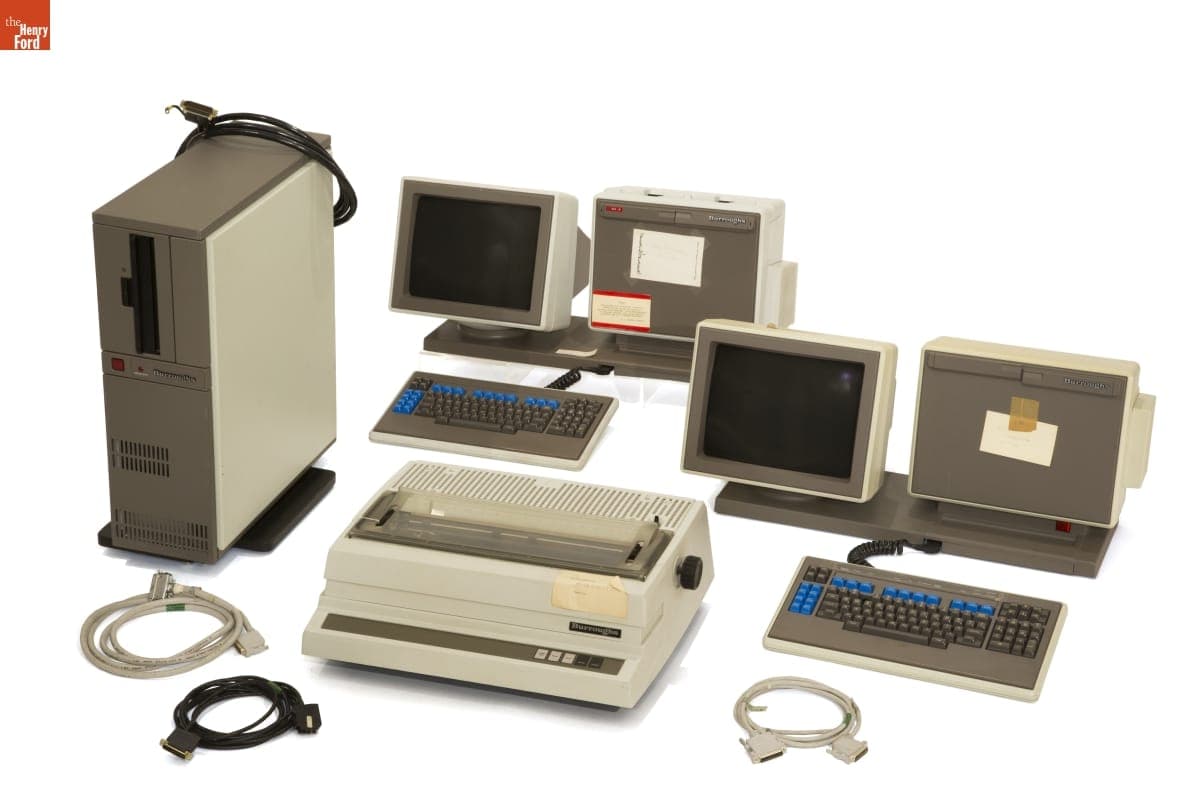 Burroughs Corporation B21 and B22 Computer Workstations, 1982