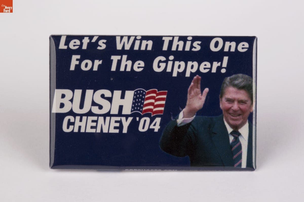 Bush-Cheney "Let's Win This One for the Gipper!" Campaign Button, 2004