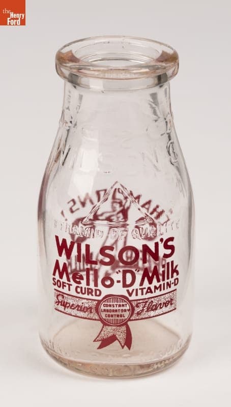 Wilson's Mello-"D" Milk Bottle, 1958-1970
