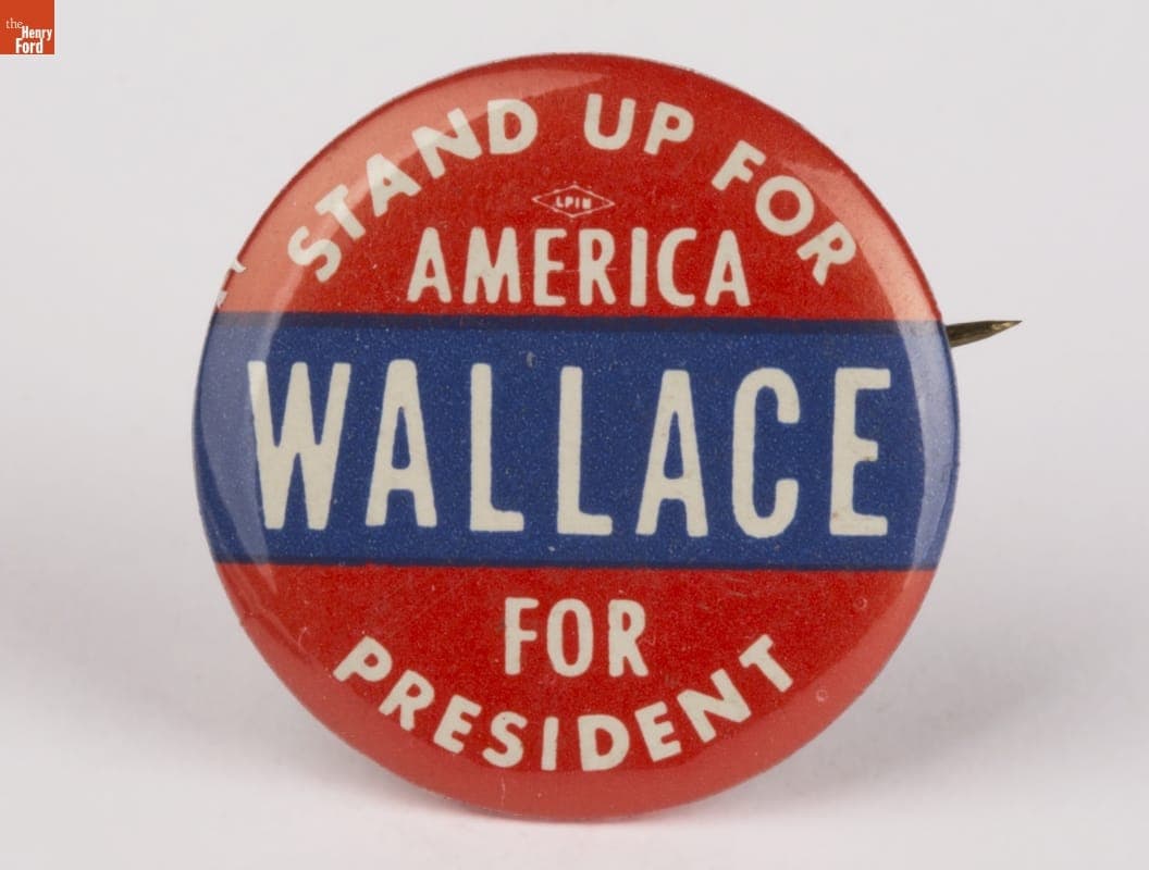 George Wallace Campaign Button, 1968